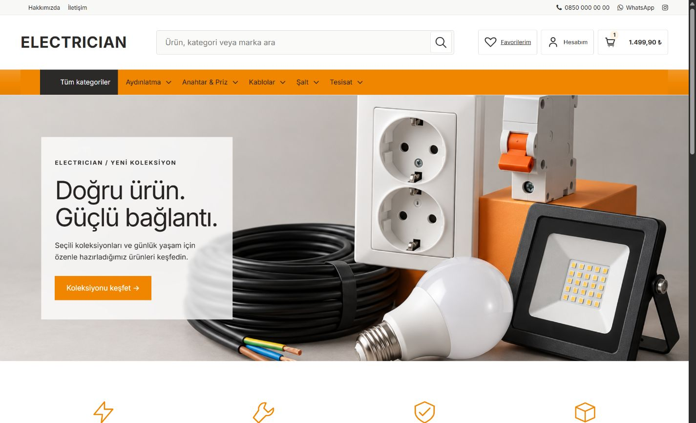 Electrician elektrik teması önizlemesi