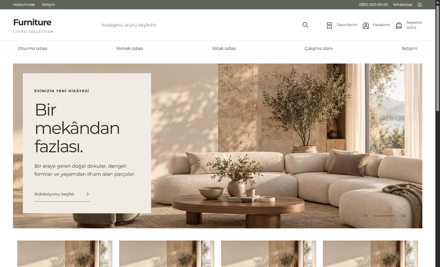 Furniture mobilya teması önizlemesi