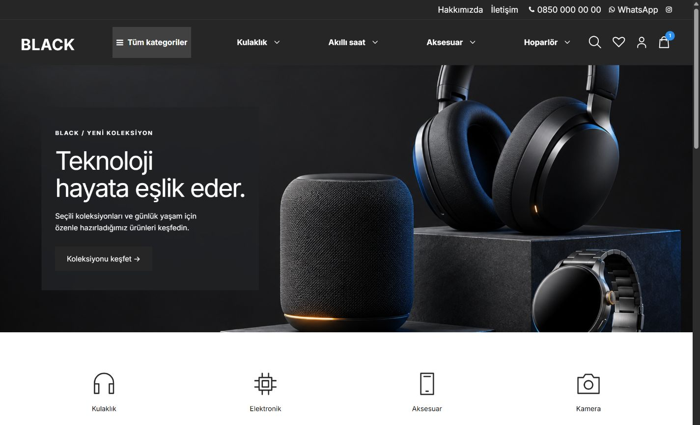 Black — Tasarım önizlemesi