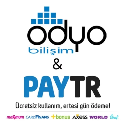 PayTR Ücretsiz Ertesi Gün Ödemeli Sanal Pos Altyapısı OdyoBilişim E-Ticaret Paketlerinde