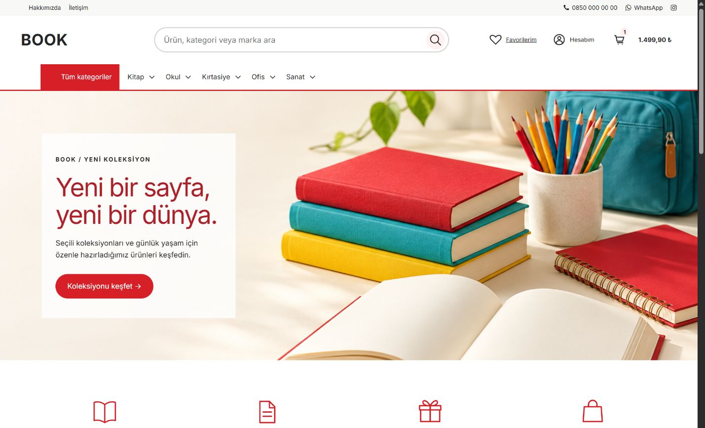 Book — Tasarım önizlemesi