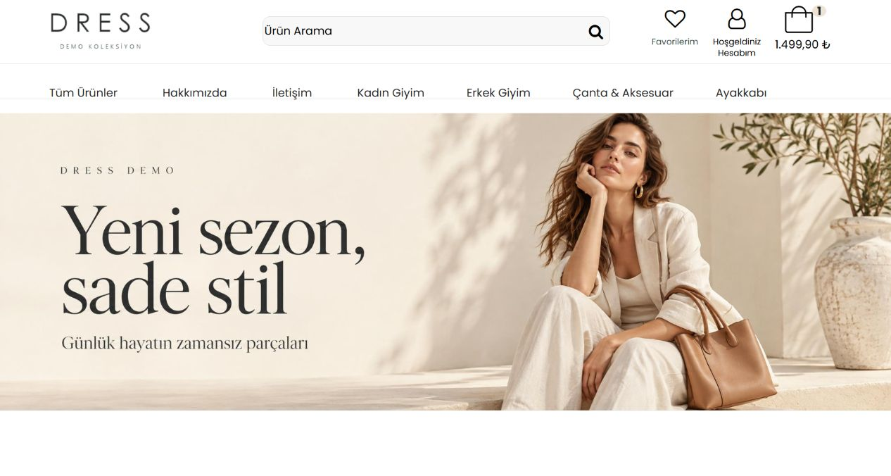 Dress mağaza tasarımı
