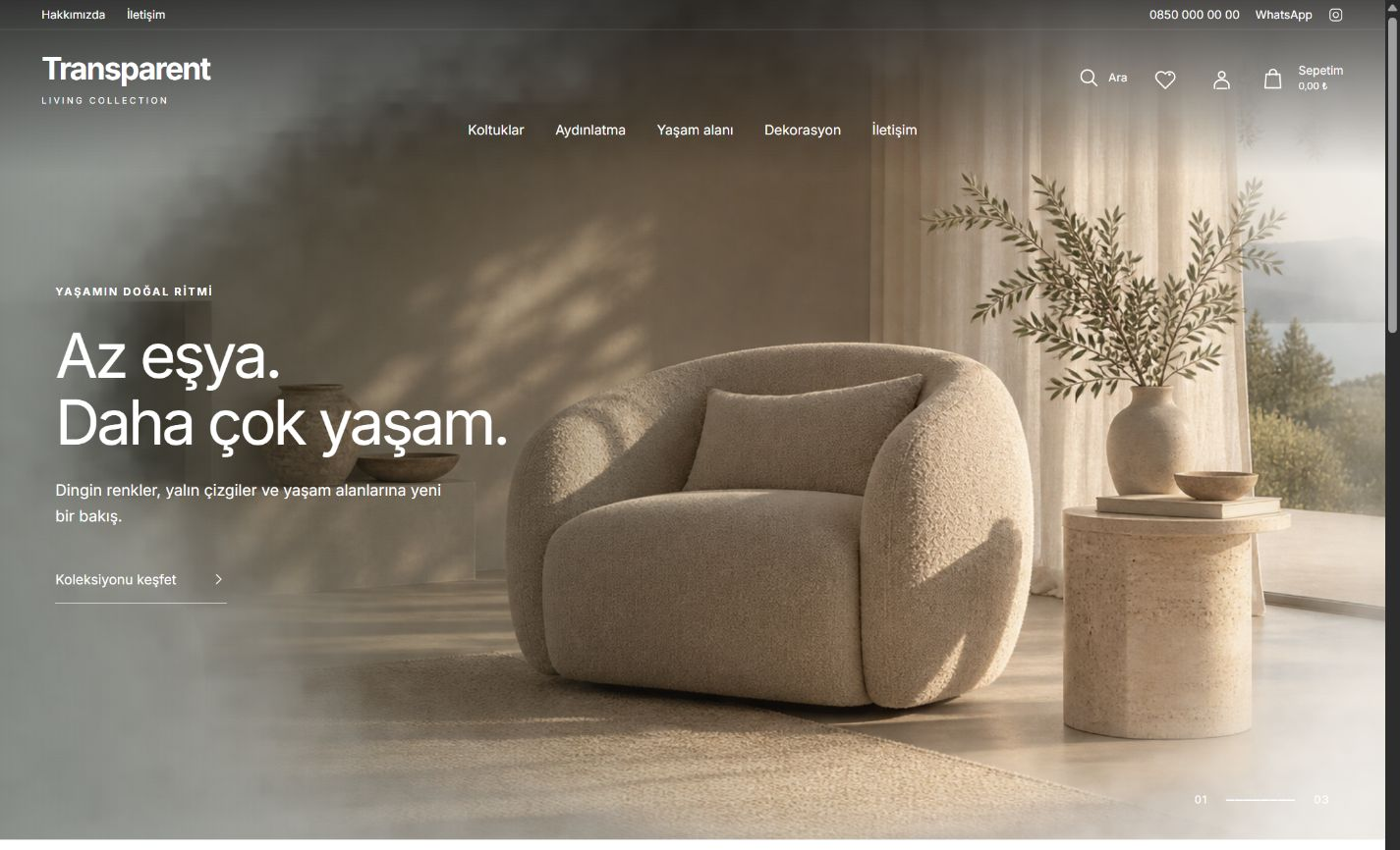 Transparent — Tasarım önizlemesi